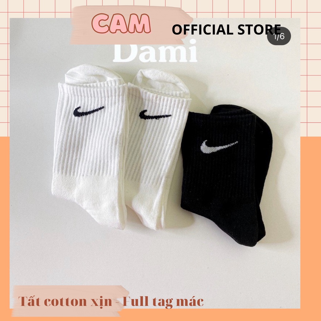 Tất vớ cao cổ nam nữ đá bóng - Vớ  đá banh nikee cao cấp chất dệt kim đẹp dai mịn - camcam