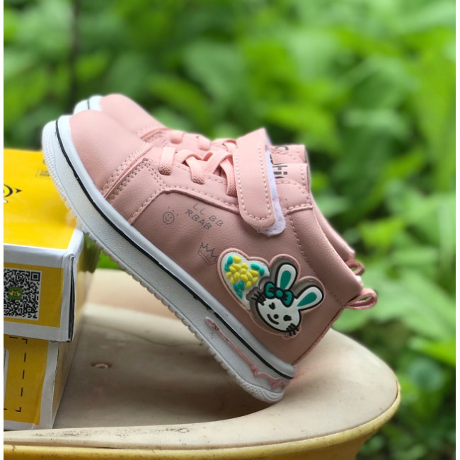 (Siêu sale) Giày thể thao cho bé - Bốt thể thao thỏ cho bé gái hàng Quảng châu cao cấp có đính thỏ dễ thương mã mới 1396