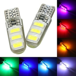 Bộ Đèn Led Chân T10 - 6 SMD 5630 Nguồn Điện DC 12V Lắp Đèn Nội Thất, Xi Nhan O Tô, Demi Xe Máy