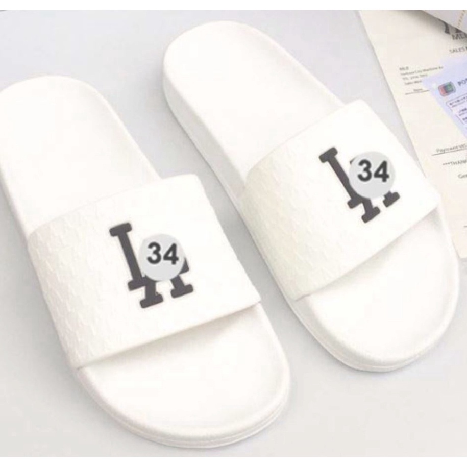 Dép Nam Nữ Quai Ngang Thời Trang, Dép мʟʙ-ʟᴀ Cao Su Dập Nổi Hàng Đẹp 34 STORE