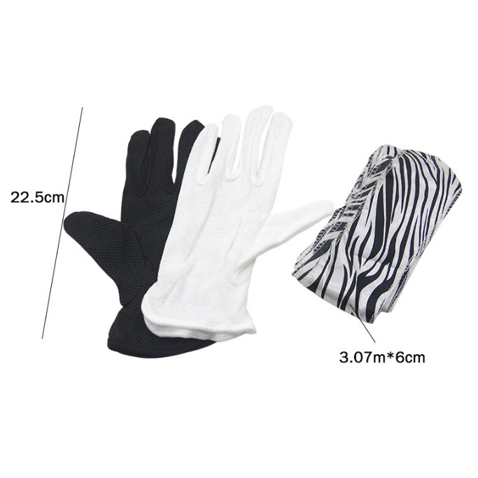 Ảo thuật găng tay hóa khăn dài loại tốt bao tay vải xịn dày không lộ khăn bên trong