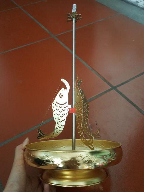 Đĩa Thắp Hương Vòng - Cá Chép Hóa Rồng kéo dài