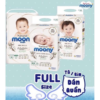 Tã dán/quần Moony Natural bỉm nội địa nhật cho bé đủ size NB/S/M/L/XL