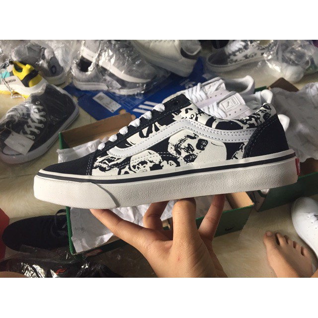 [Fullbox &Bill] Giày sneaker vải hallowen thấp cổ (VAN đầu lâu) | BigBuy360 - bigbuy360.vn