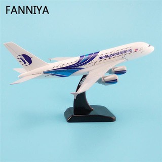 Mô hình máy bay tĩnh Airbus A380 Malaysia airlines 20cm