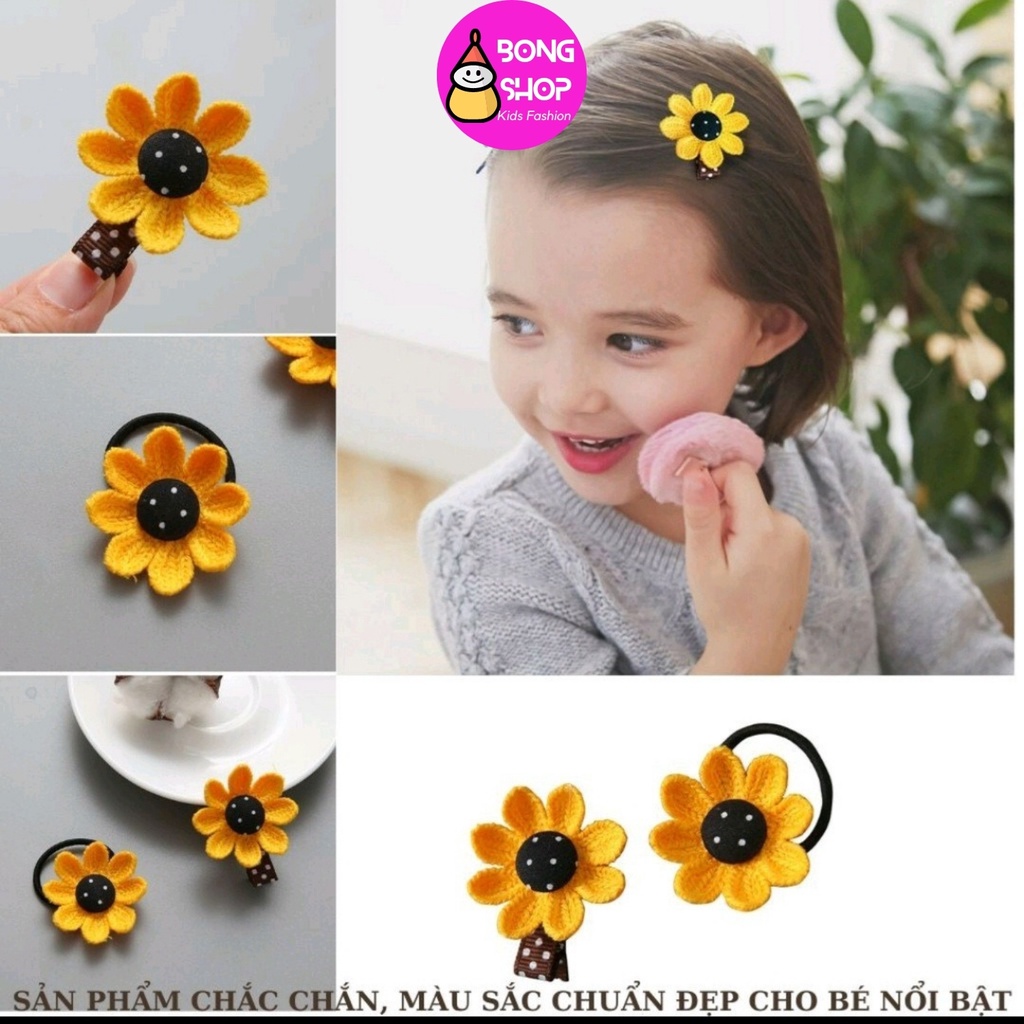 Kẹp Tóc Hình Hoa Hướng Dương Thời Trang Hàn Quốc Cho Bé Gái