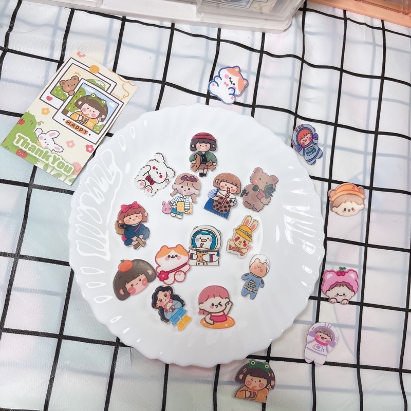 Pin cài áo/ Ghim cài áo trang trí phụ kiện ba lô/ túi vải xinh xắn cute