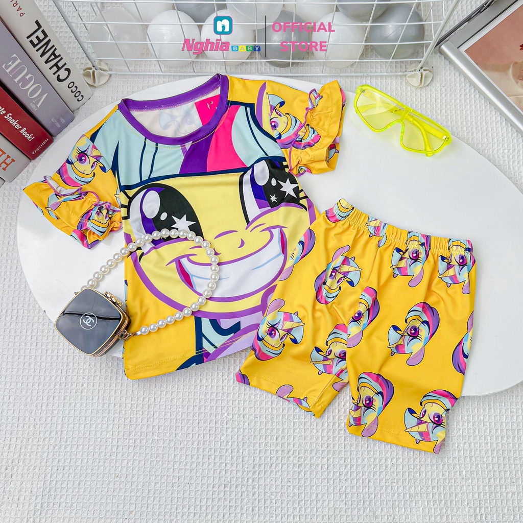 Đồ bộ bé gái NGHĨA BABY dành cho bé từ 9kg-38kg