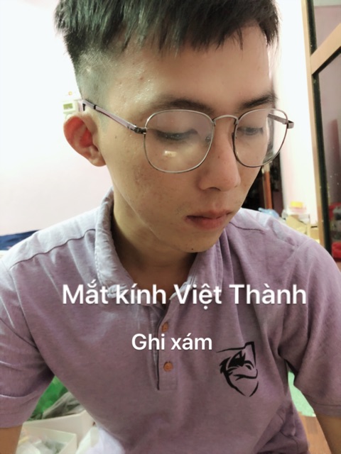 mắt kính cận vintage loại tốt lắp được cận kính mảnh kính ngố