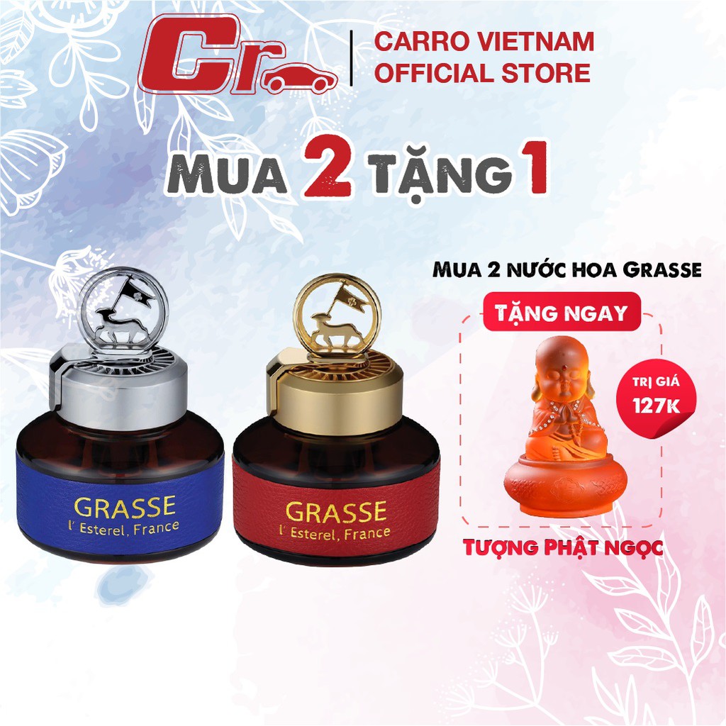 Nước Hoa Ô Tô Grasse Xạ Hương Trắng, Nước Hoa Xe Hơi Chính Hãng BullSone Chiết Xuất 100% Tinh Dầu Tư Nhiên