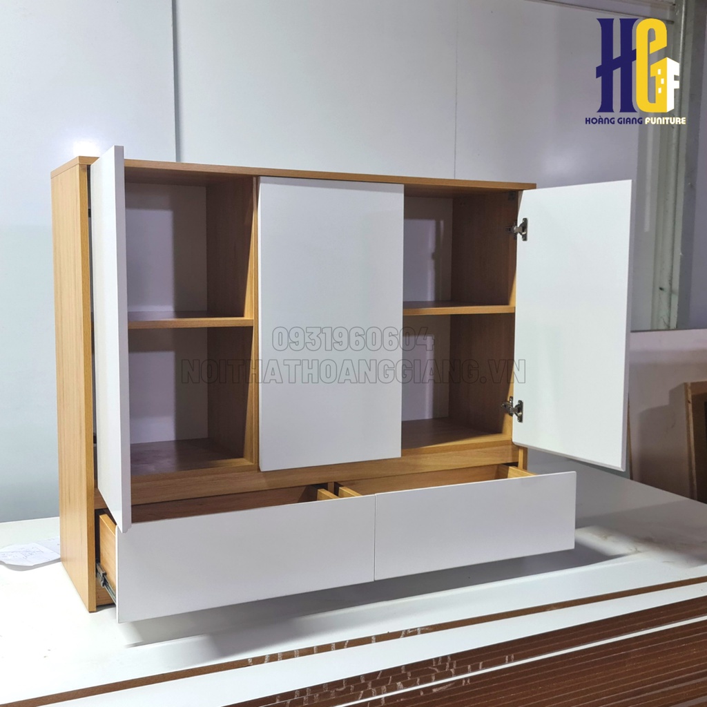 [Free Ship]-  Tủ đồ áo mini D120 x S40 x C100 gỗ MDF phủ melamine sản xuất bởi HG Interior