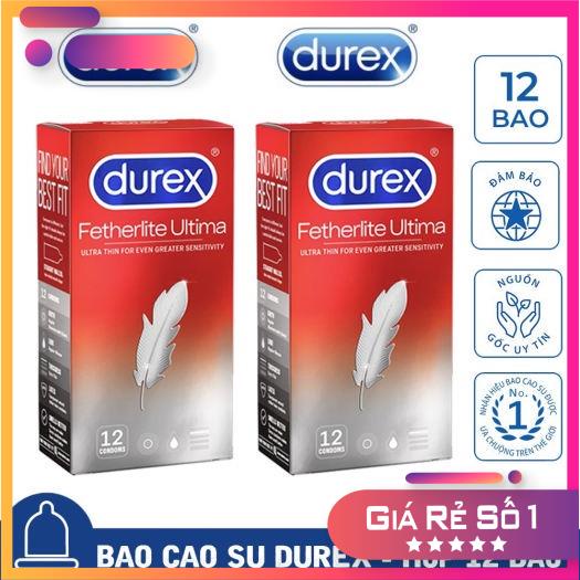 Bao cao su Durex Fetherlite Ultima 12 Bao - Nhiều chất bôi trơn - Bao Cao Su Chính Hãng ThanhTungStore