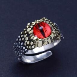 Nhẫn Kim Loại Hình Mắt Đỏ Phong Cách Punk Mới 2022 Làm Quà Tặng Sinh Nhật Cho Nam