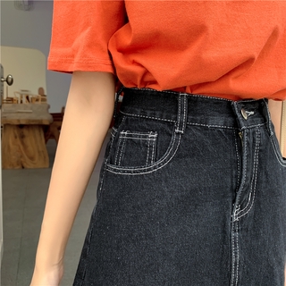 chân váy jean Lưng Cao Plus Size 5xl