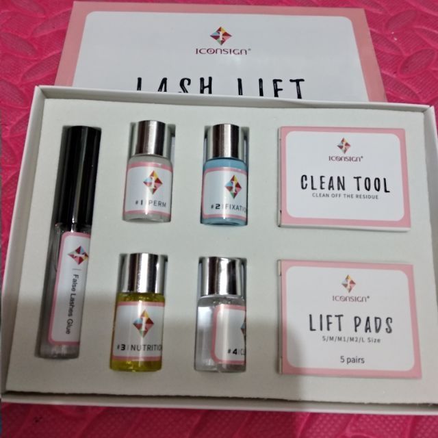 Set bộ uốn mi collagen 3D, 6D Hàn quốc hiệu Iconsign