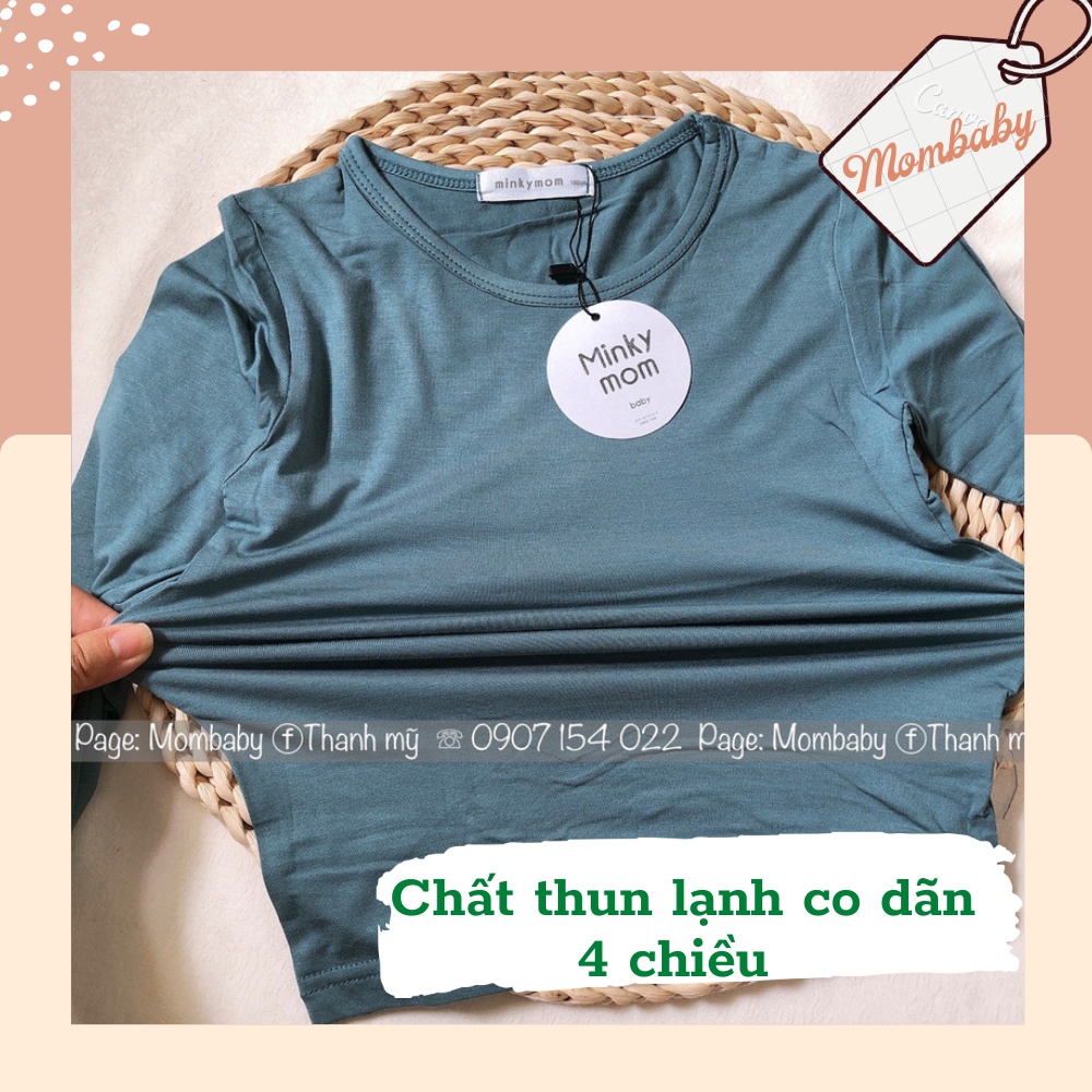 [Minkymom QC] BỘ DÀI MINKYMOM THUN LẠNH PETTIT CẠP CAO MẶC ĐIỀU HOÀ CHO BÉ (có sẵn)