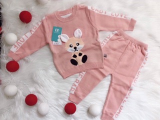 Bộ len xuất Hàn 2 lớp dày