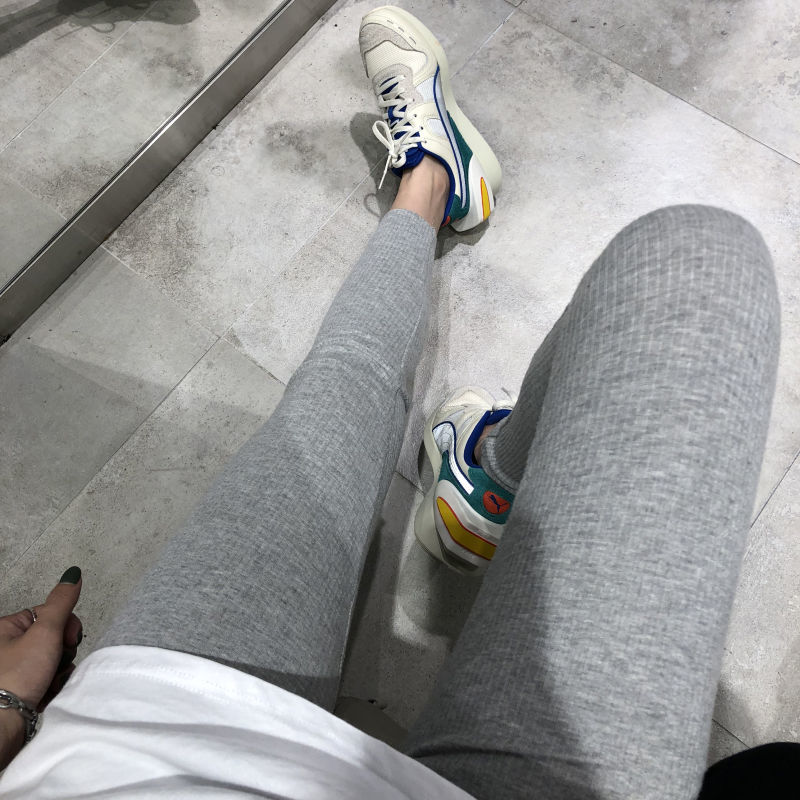 IMAODOU Quần legging cạp cao 9 điểm bằng cotton mỏng 100% dệt sợi dọc thời trang xuân thu có cỡ lớn cho nữ | BigBuy360 - bigbuy360.vn