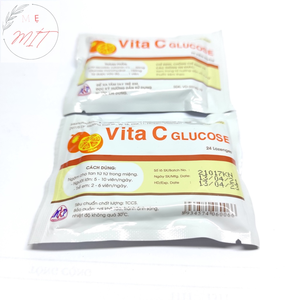 Kẹo Cam ViTa C GLUCOSE -  24 Viên Ngậm