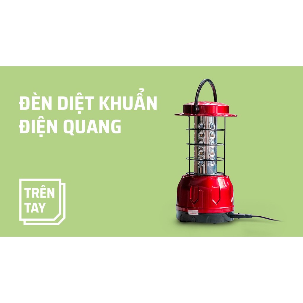 Đèn UV diệt khuẩn không khí Điện Quang PRL01 06UVC ( 6W, tia UVC, để bàn, an toàn, tiện lợi )