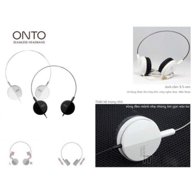 [GIÁ GỐC] HEADPHONE ONTO DỄ THƯƠNG TAI NGHE CHỤP TAI NGHE NHẠC