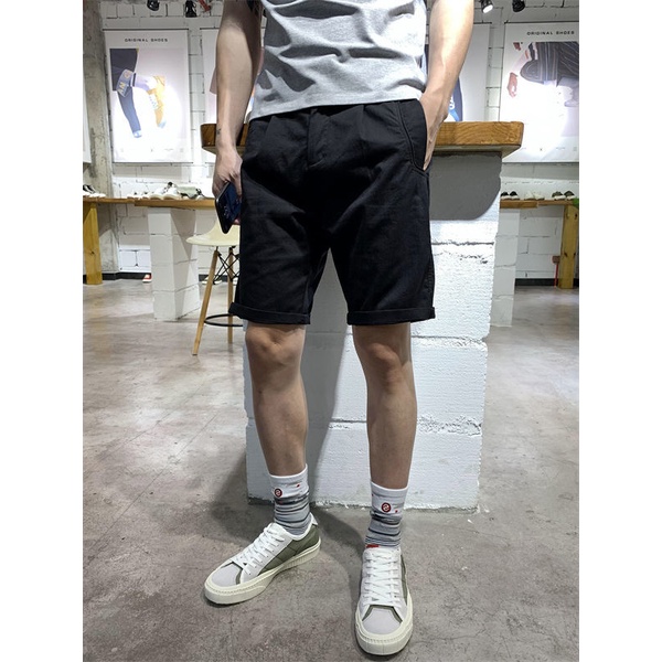 Quần Short Dáng Suông Phong Cách Thời Trang Hong Kong Cho Nam Giới