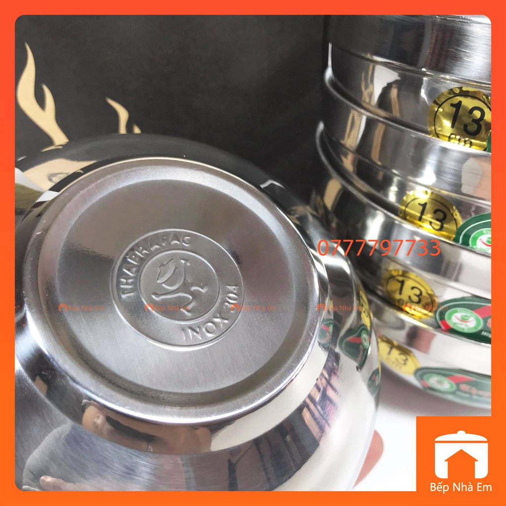 Hộp 5 Tô Inox 304 Cao Cấp 2 Lớp Cách Nhiệt Nhiều Size - Hàng Việt Nam Sản Xuất