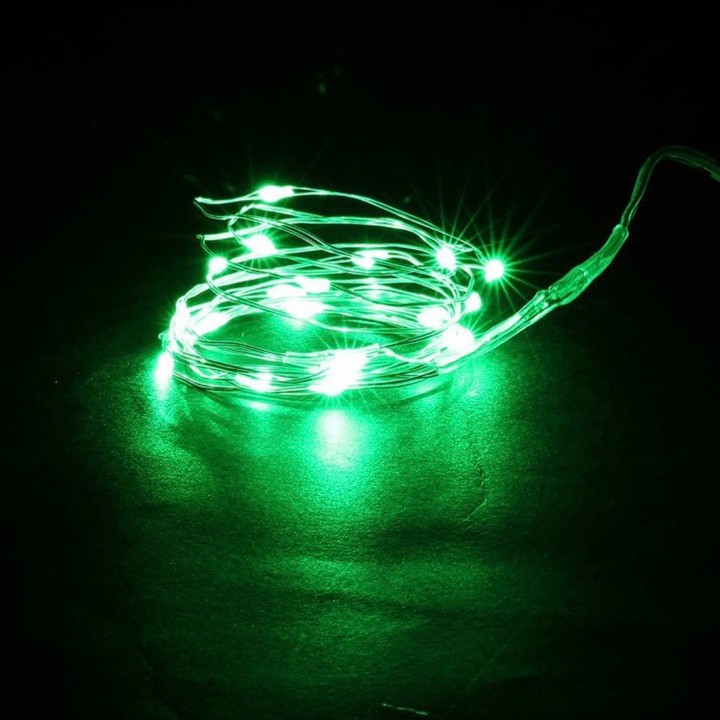 Dây đèn led sao nhí màu xanh lá 10m - đèn đom đóm fairy light