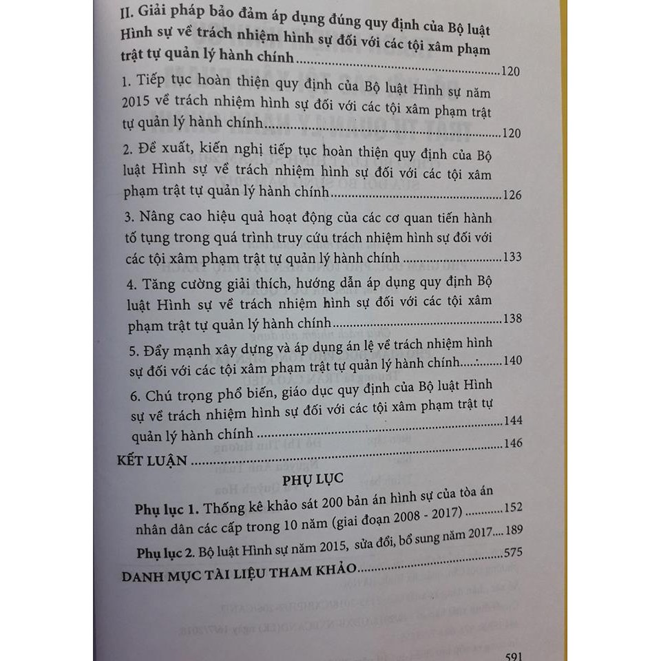 Sách - Trách nhiệm hinh sự đối với các tội xâm phạm trật tự quản lý hành chính