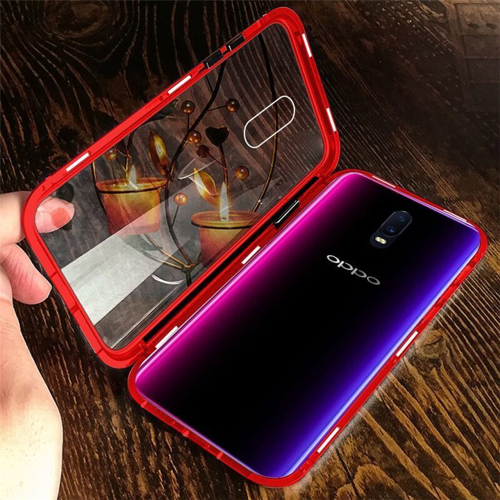 Ốp điện thoại 2 mặt kính từ tính cho Iphone Xsmax Xs Ix Xr 8Plus 7+ 6+6Splus 8 7 6S