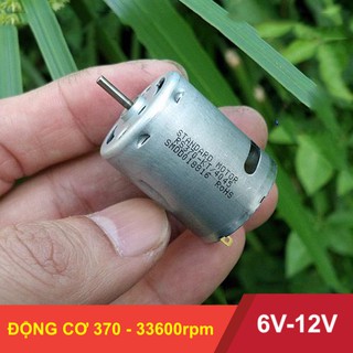 Động cơ motor mini 370 tốc độ cao - 6-12VDC - cực mạnh - 33600rpm - LK0023