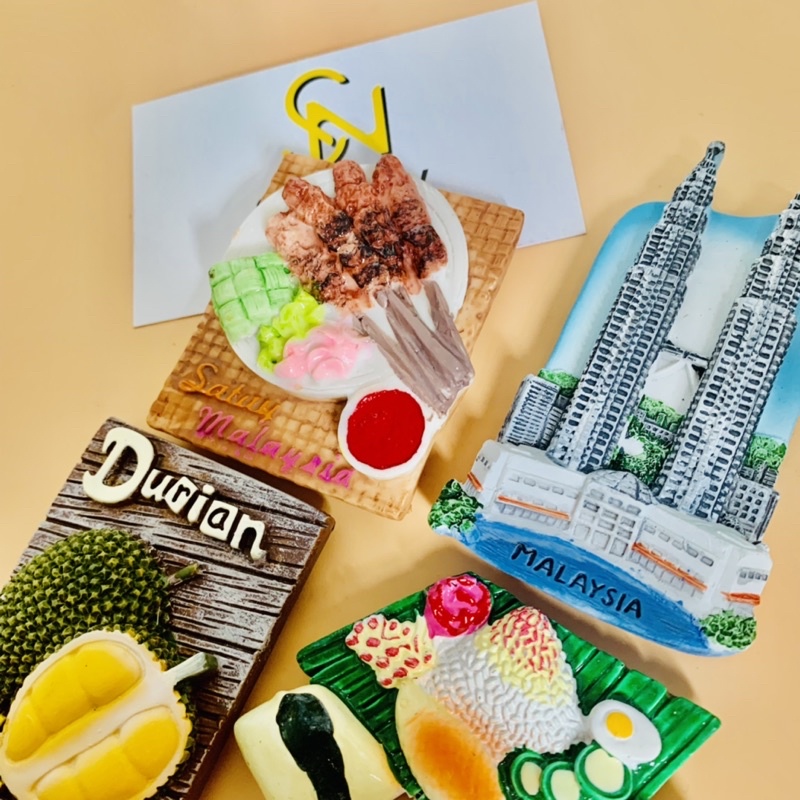 Nam châm hít dán dính trang trí tủ lạnh quà tặng lưu niệm Malaysia