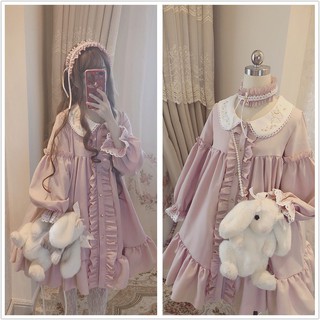 Váy LOLITA cosplay hồng kèm ảnh thật LT13682