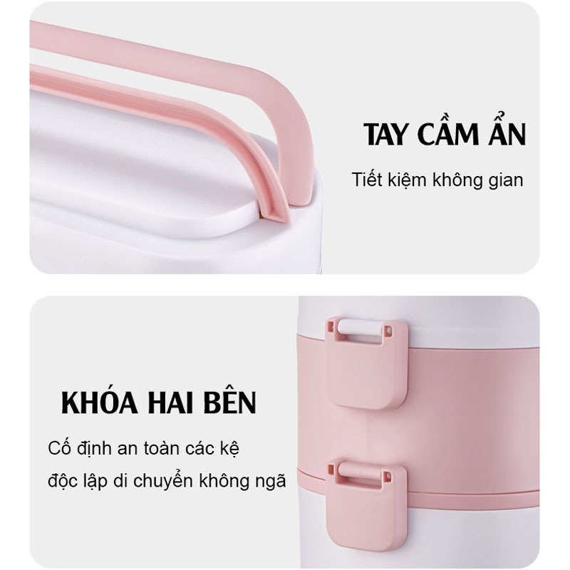 Hộp cơm cắm điện có thể nấu cơm và hâm nóng thức ăn chính hãng Ministyle- hộp đựng cơm văn phòng giữ nhiệt