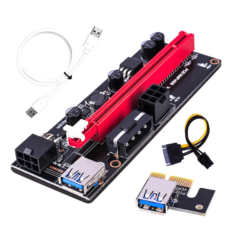 Set 6 Card Mở Rộng Ver009 Usb 3.0 Pci-E Ver009S 1x 4x 8x 16x 15pin Sang 6 Pin | BigBuy360 - bigbuy360.vn