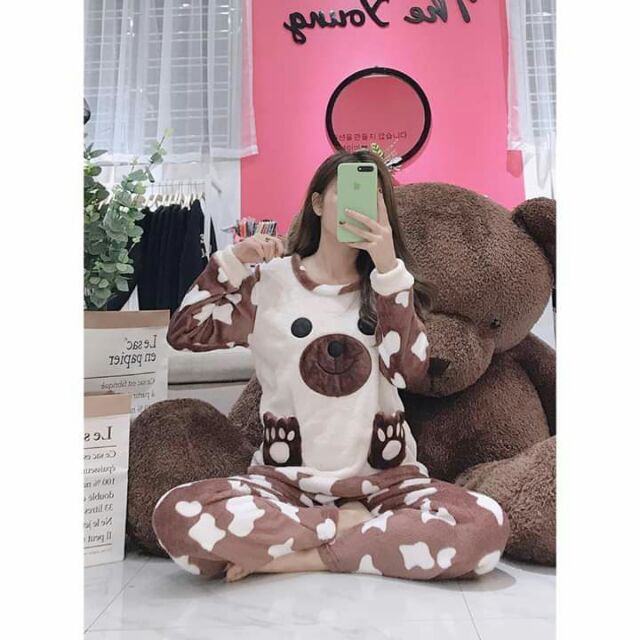 Bộ lông cao cấp sau sinh cho mẹ cute siêu ấm❤️ freeship cho đơn trên 250k❤️