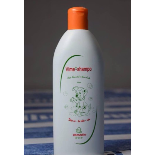 sữa tắm đặc trị ve rận bọ chét cho chó mèo Vime Shampo 300ml &lt; mẫu mới &gt;