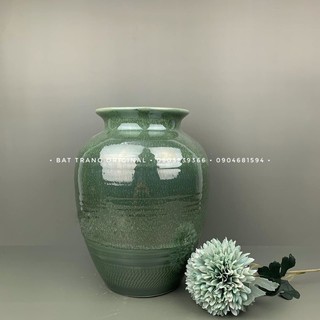Lọ hoa decor dáng chum - Lọ hoa Bát Tràng men hỏa biến - Gốm sứ Bát Tràng - Nhiều màu