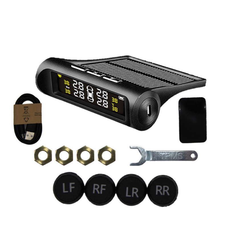 Cảm biến áp suất lốp TPMS màn hình led màu bản quốc tế Bảo hành 24 tháng - cảm biến áp suất lốp van ngoài TPMS