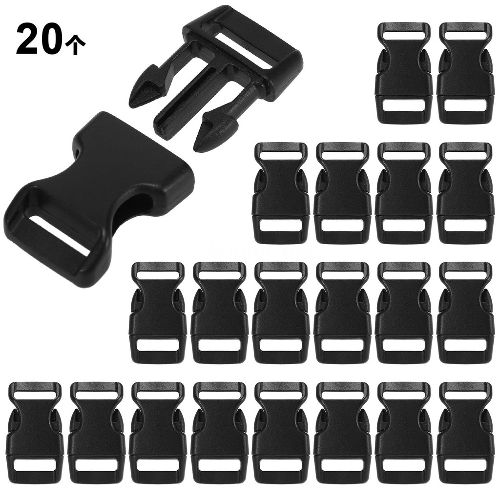 Set 20 Khóa Bấm Nhựa Lixada Chuyên Dụng Cho Vòng Đeo Tay Thú Cưng