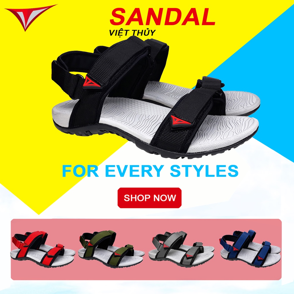 Giày sandal nam nữ Việt Thủy quai ngang - VT01