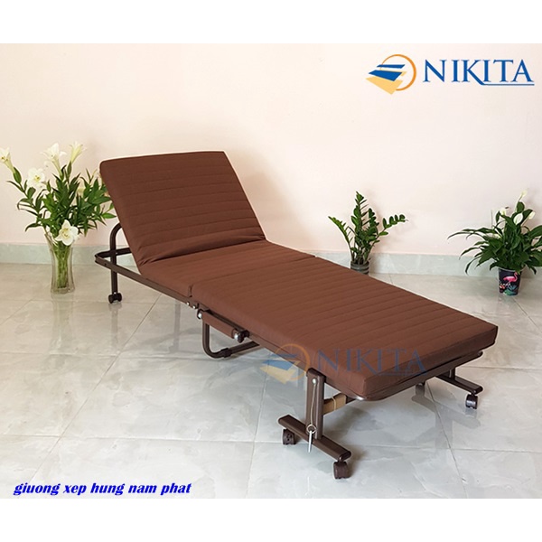 Giường gấp xếp đa năng Hàn Quốc HQ90 Nikita, văn phòng công sở bảo hành 1 năm