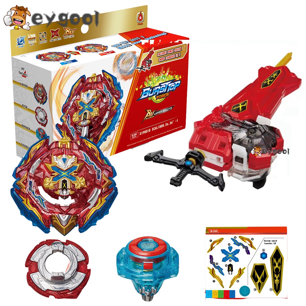 Bộ Con Quay Đồ Chơi Beyblade Burst BU B-200 Xiphoid Xcalibur Xanthus Sword '- 1