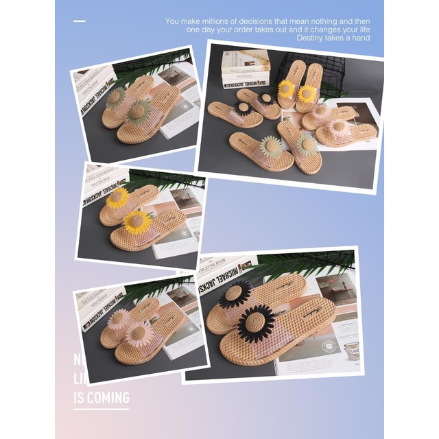 Dép Lê Hoa Cúc _ Dép Lê Quai Ngang Đi Trong Nhà Đi Biển Siêu Nhẹ Siêu Bền | BigBuy360 - bigbuy360.vn