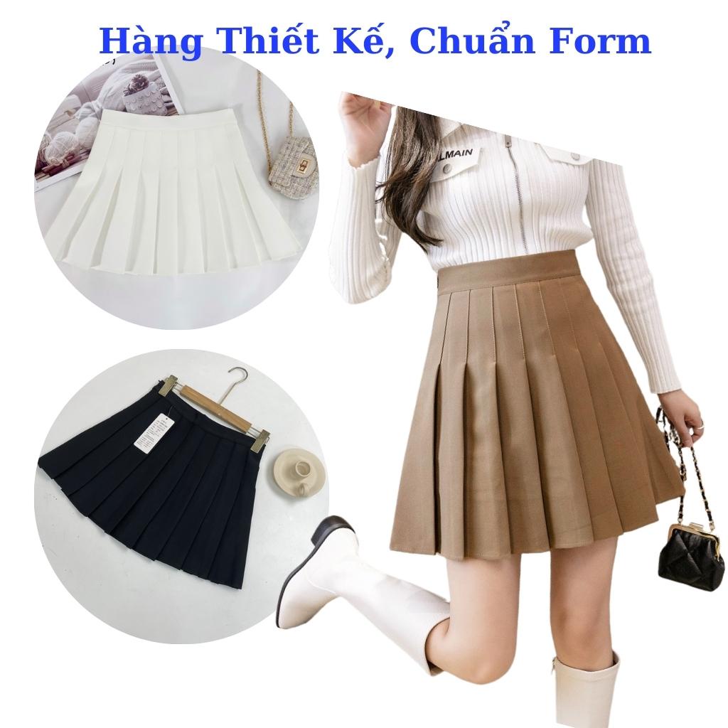 Chân Váy Xếp Ly Ngắn Cao Cấp Chữ A Lưng Cao Phong Cách Tennis Xòe Kiểu Xếp Li Ngắn Dành Cho Phái Đẹp _ LOẠI1