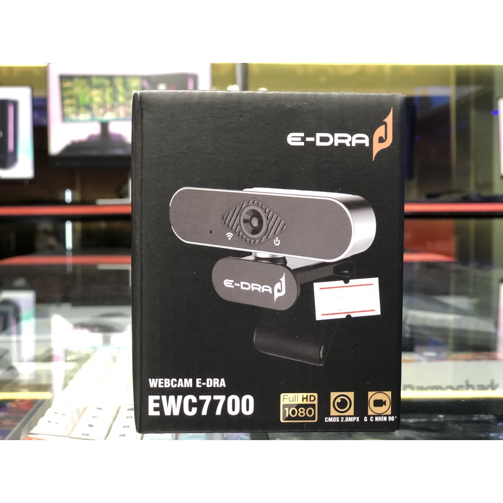 Webcam EDra EWC7700 (Black) Hàng chính hãng