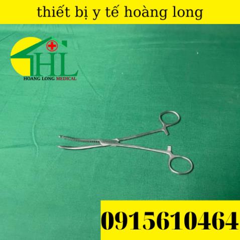 Panh Y Tế, Panh Gắp Phẫu Thuật, Pen Kẹp Y Tế, Panh Cong Có Mấu 18cm - Hàng Pakistan