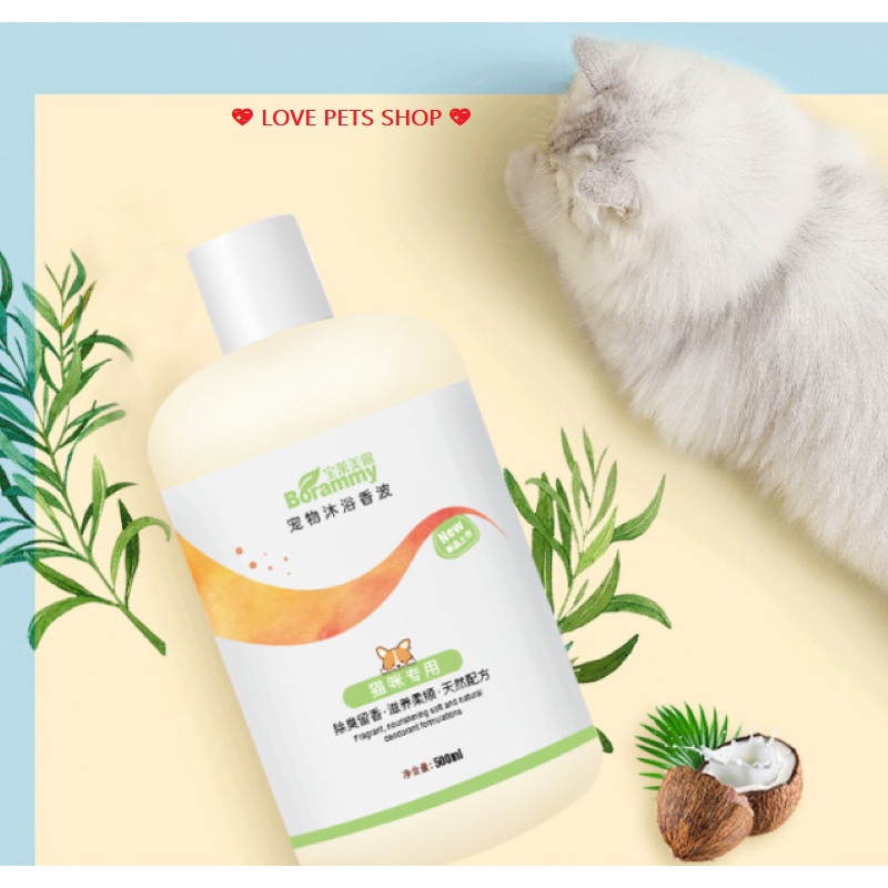 SỮA TẮM CHO CHÓ MÈO THƯƠNG HIỆU BORAMMY  LOVE PETS SHOP