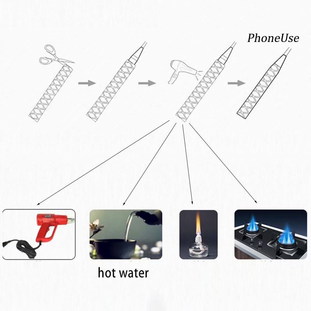 Ống co nhiệt chống nước chống trượt cho tay cầm cần câu cá