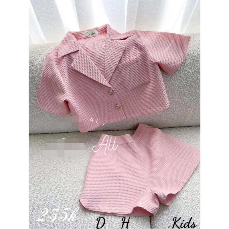 Set áo cổ vest cho bé